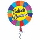 Folienballon "Endlich Rentner" Standard Rund,...