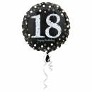Folienballon "18 happy birthday" Sparkling...