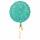 Folienballon Faux Sparkle Green Standard, 43 cm