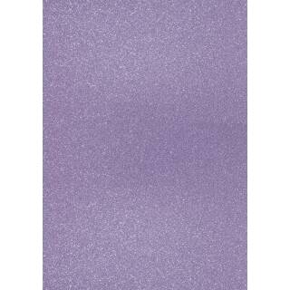 Glitterkarton lavendel, A4, 200g